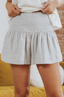 Smocked Wide Waistband Shorts