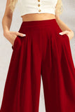 High Waist Wide Leg Pants