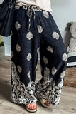 Printed Wide Leg Pants