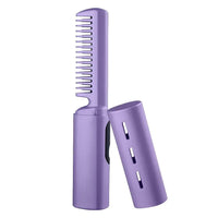 Curly Hair Straightener Iron Comb Cordless USB Charging Mini Hair
