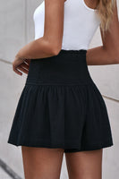 Smocked Wide Waistband Shorts